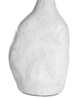 Small Meraki Whitewashed Fibre Cement Vase by KULALA Living, showcasing a sculptural, pure white design with a smooth finish.