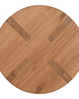 Kulala Living solid oak bar stool with a round seat and black metal footrest. A minimalist and timeless design, perfect for contemporary and coastal interiors