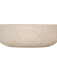 Tabati coffee table in dune finish with smooth rounded bowl shape and sculptural low profile design.