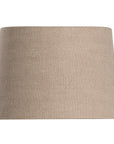 A neutral-toned linen wall light shade with a minimalist curved design. This sophisticated fabric shade brings a soft, warm ambiance to any space, perfect for modern and natural-inspired interiors