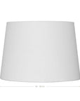 A light-toned linen wall light shade with a minimalist curved design. This sophisticated fabric shade brings a soft, cool ambiance to any space, perfect for modern and natural-inspired interiors