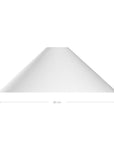 Kulala Living linen cone lampshade in a light hue. A timeless, versatile design perfect for table lamps and pendant lighting