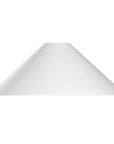 Kulala Living linen cone lampshade in a light hue. A timeless, versatile design perfect for table lamps and pendant lighting