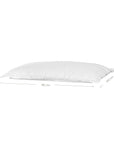 White bean bag outdoor pillow with soft fabric, perfect for casual lounging and relaxed living spaces.