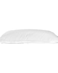 White bean bag outdoor pillow with soft fabric, perfect for casual lounging and relaxed living spaces.