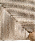 A natural timber wishbone dining chair with a handwoven rope seat, featuring an iconic curved backrest and minimalist Scandinavian-inspired design. Perfect for modern coastal and contemporary interiors, offering both style and comfort