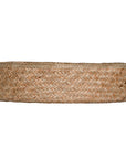 Natural jute woven basket set in three sizes, perfect for stylish storage and adding texture to modern interiors.