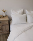 “Whistler” Frayed Linen Duvet Cover - KULALA Living