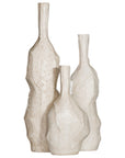 Mazuri Cement Vase | White Wash KULALA Living