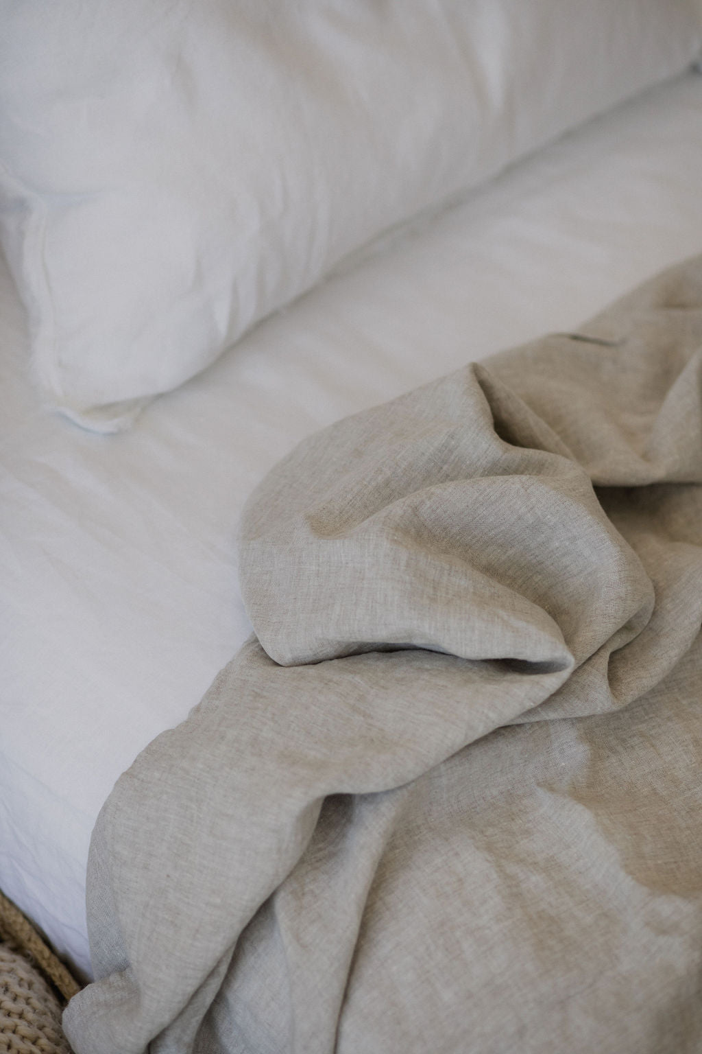 “Sable” Linen Flat Sheet - KULALA Living