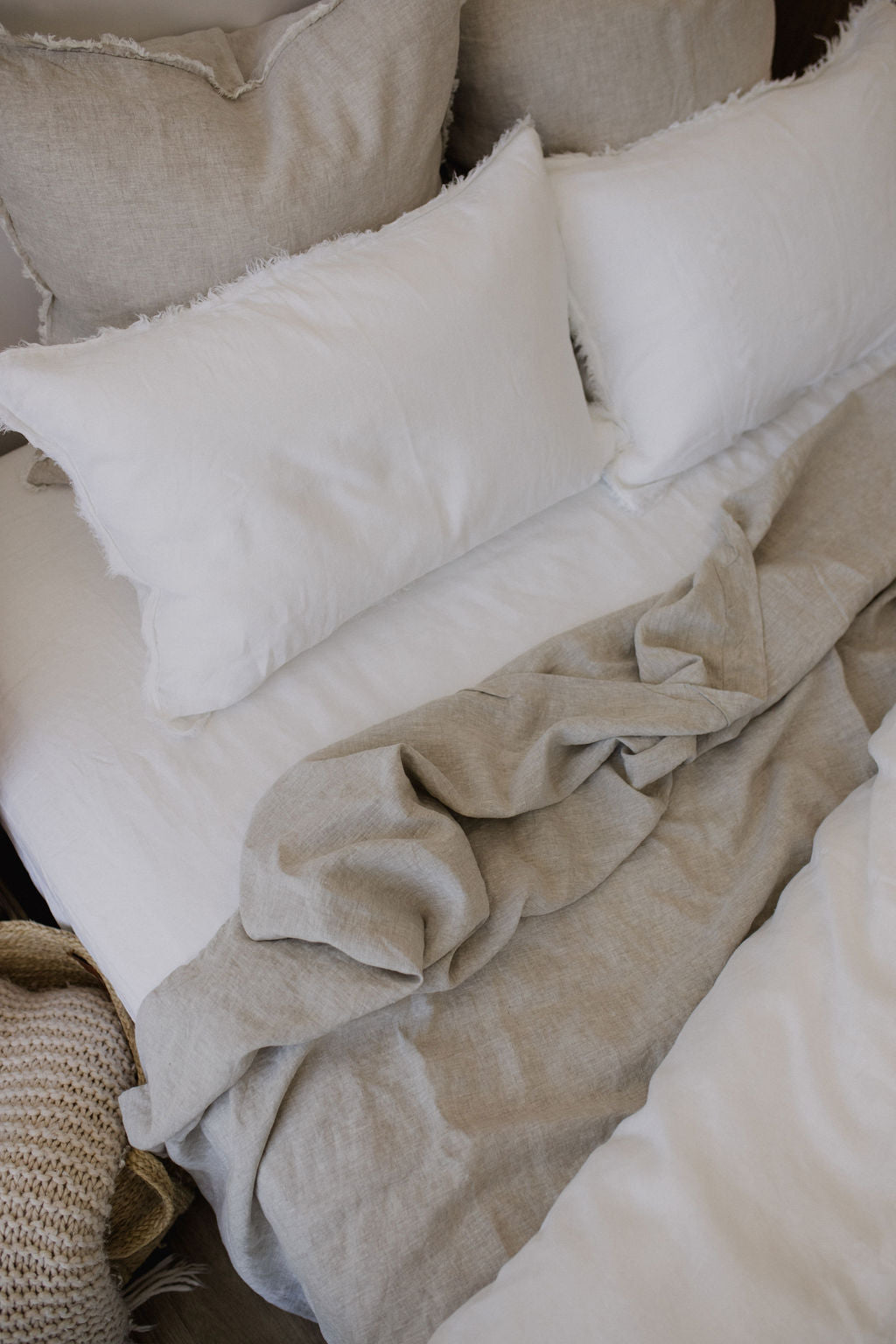 “Sable” Linen Flat Sheet - KULALA Living