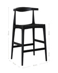 Amara Timber & Rattan Barchair Black - KULALA Living