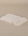 Gaya Knotted Fringe Linen Throw