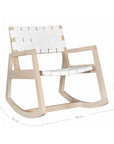Lazzy Leather Rocking Chair - KULALA Living