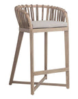 Makena Mahogany & Rattan Barchair