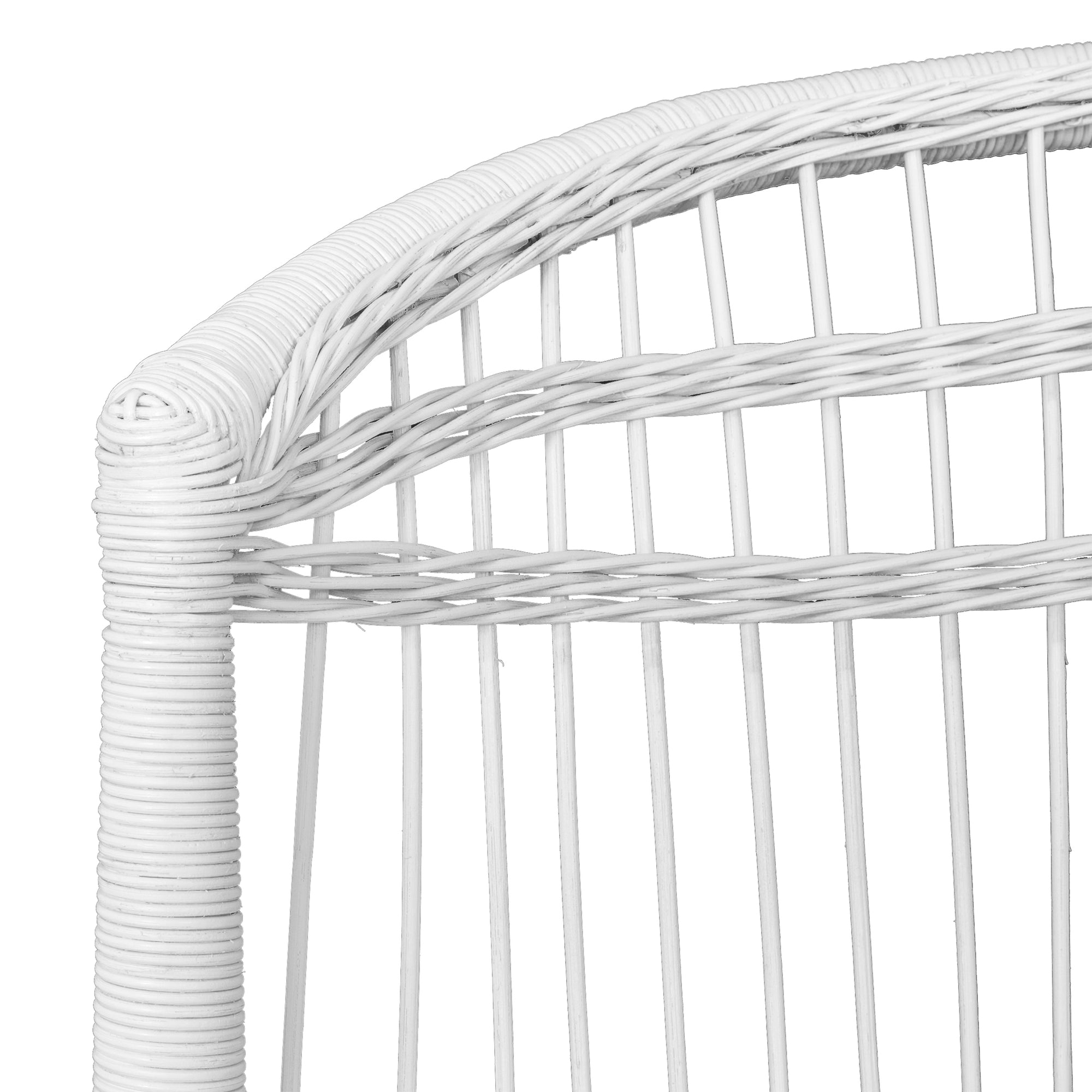 Nakula Rattan Dining Chair White