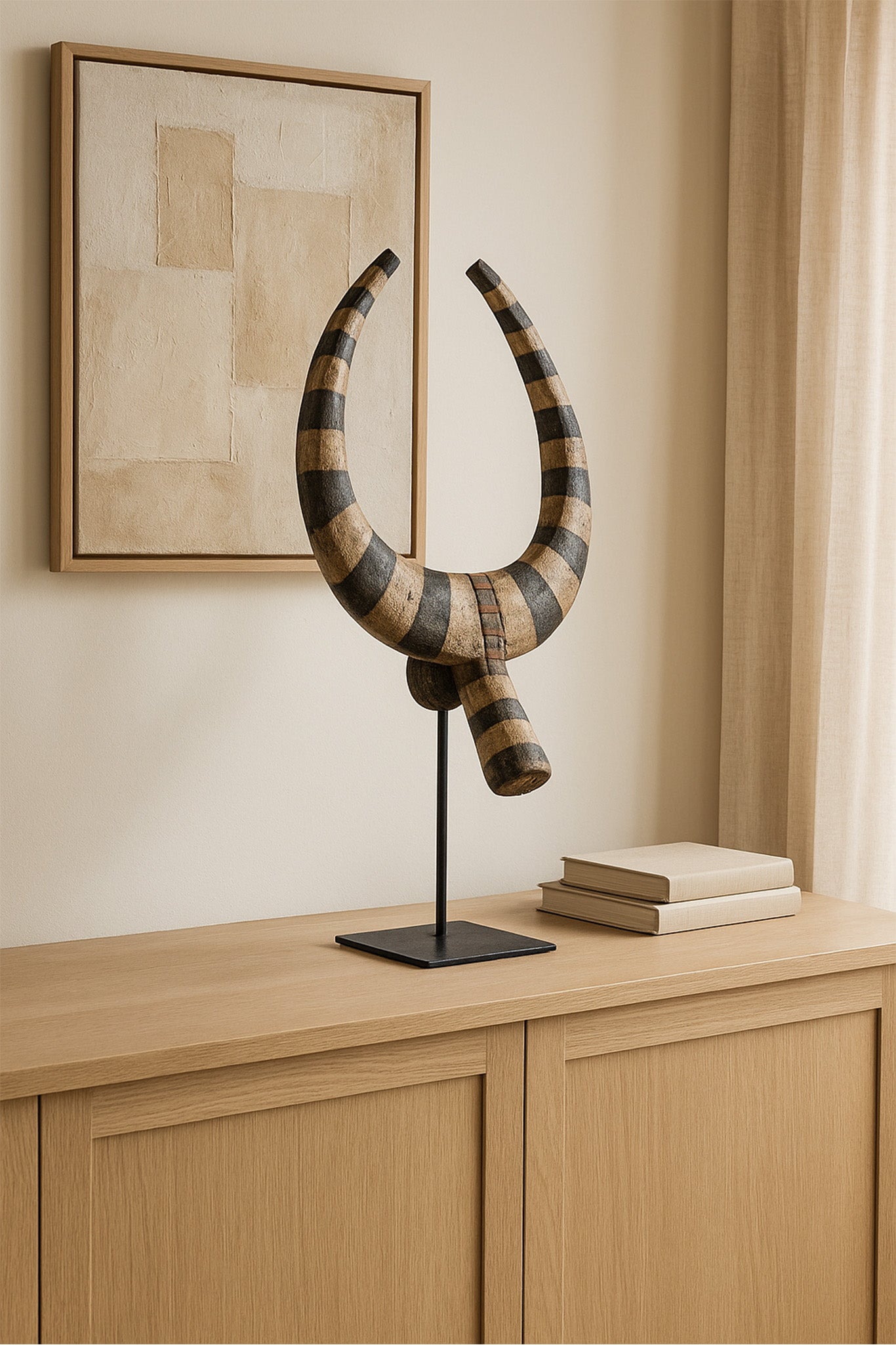 Nikisi Decorative Timber Carving on Stand - KULALA Living