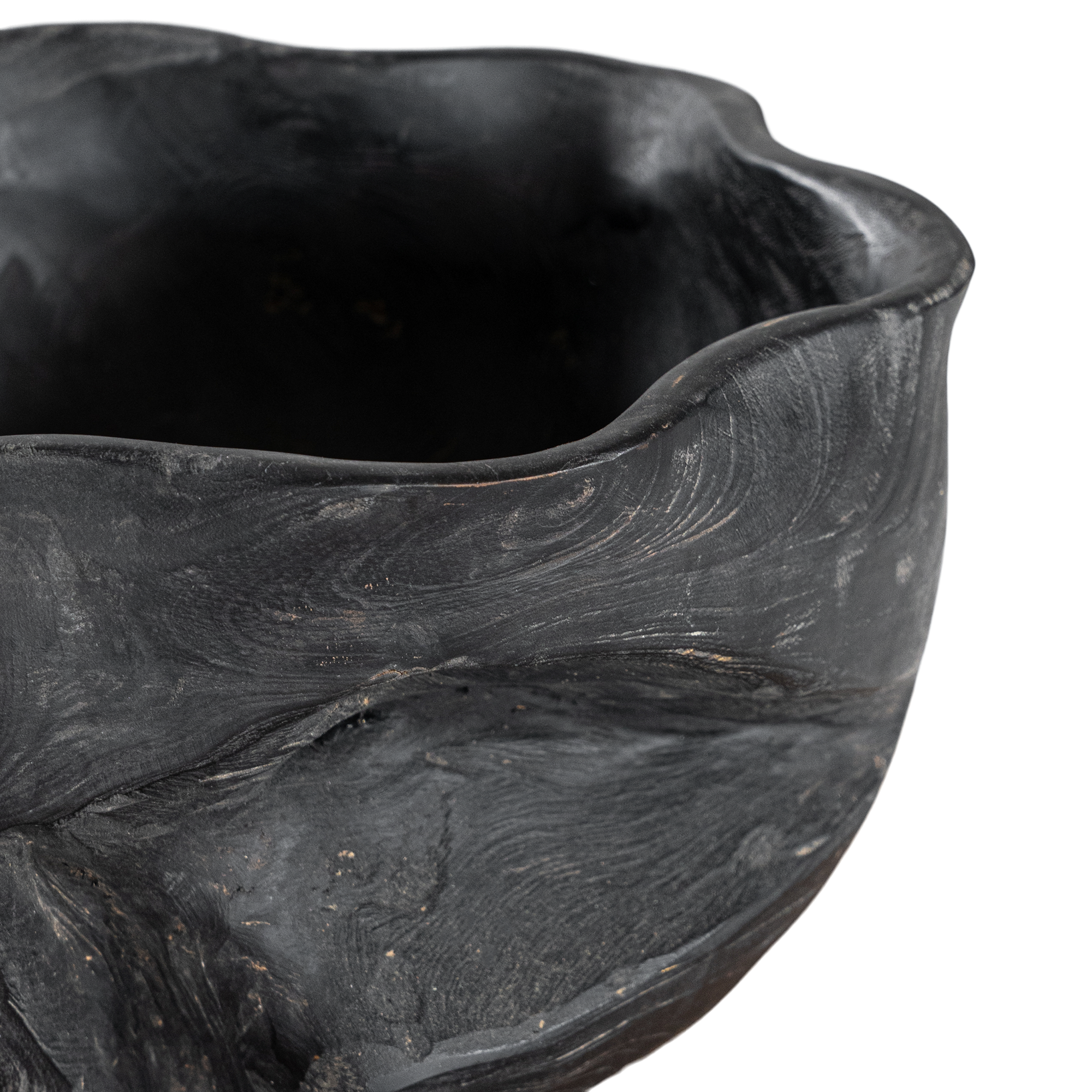 Sodwana Shou Sugi Ban Teak Root Bowl by KULALA Living