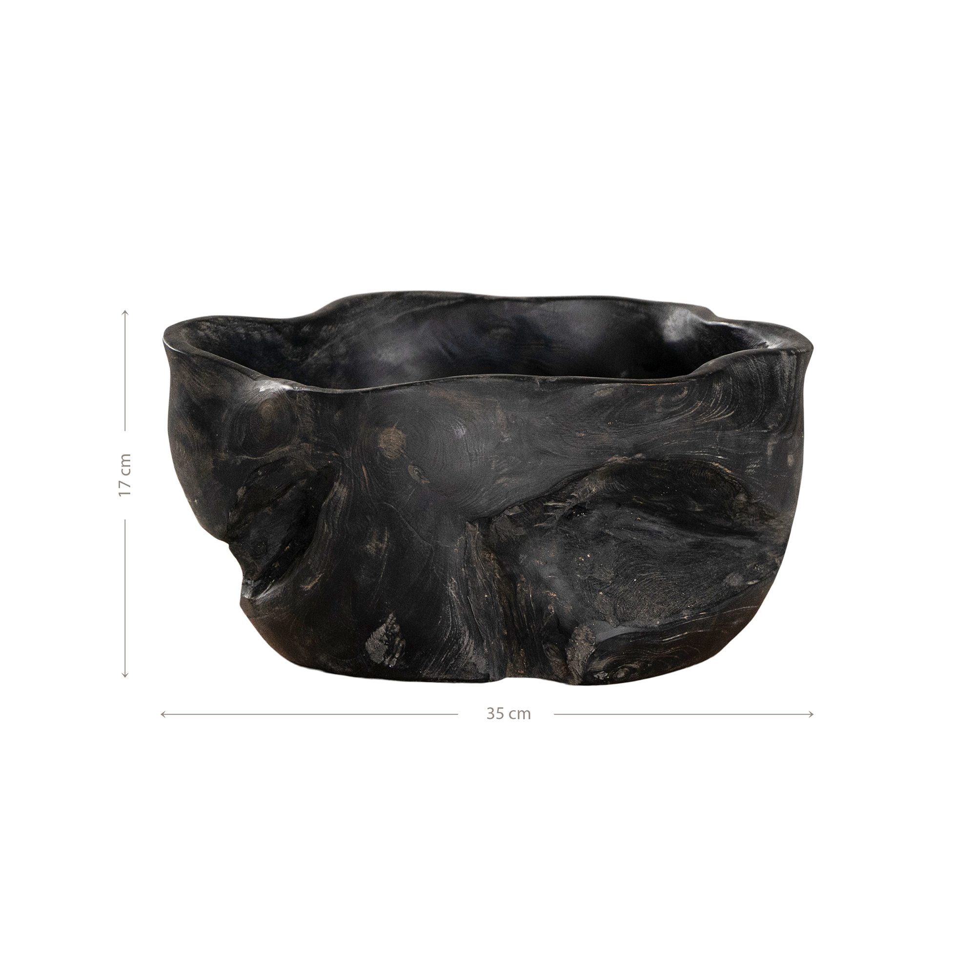 Sodwana Shou Sugi Ban Teak Root Bowl by KULALA Living
