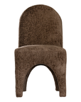Tucan Curved Upholstered Dining Chair Mocha