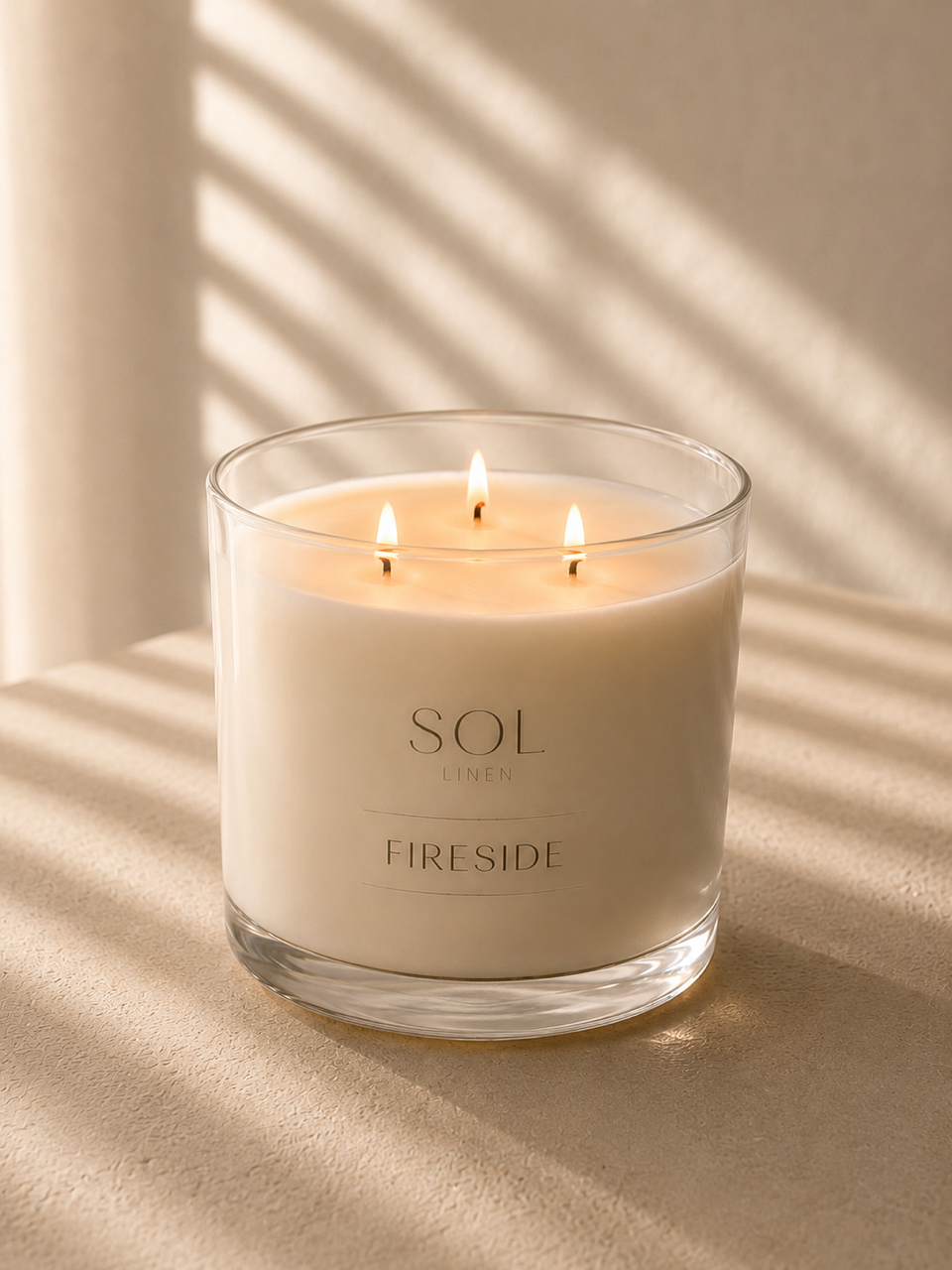 SOL Linen Fireside Soy Candle
