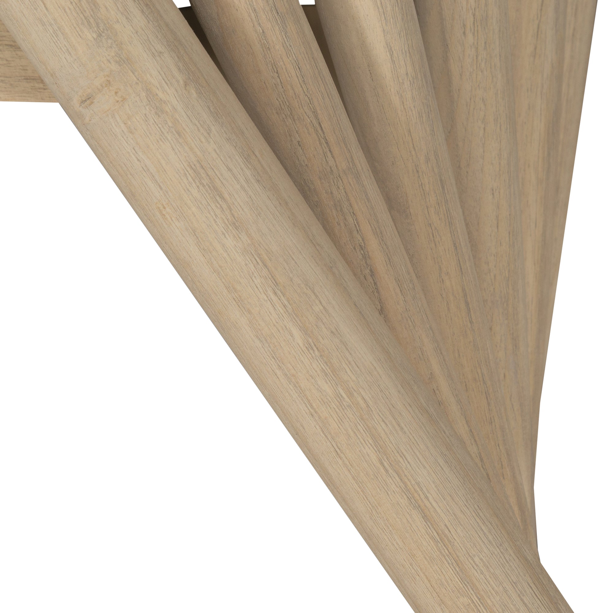 Lightwood spindle dining chair with a curved backrest and white upholstered seat, showcasing a modern yet timeless design. Crafted from solid wood, this chair brings a refined, natural aesthetic to any dining or living space