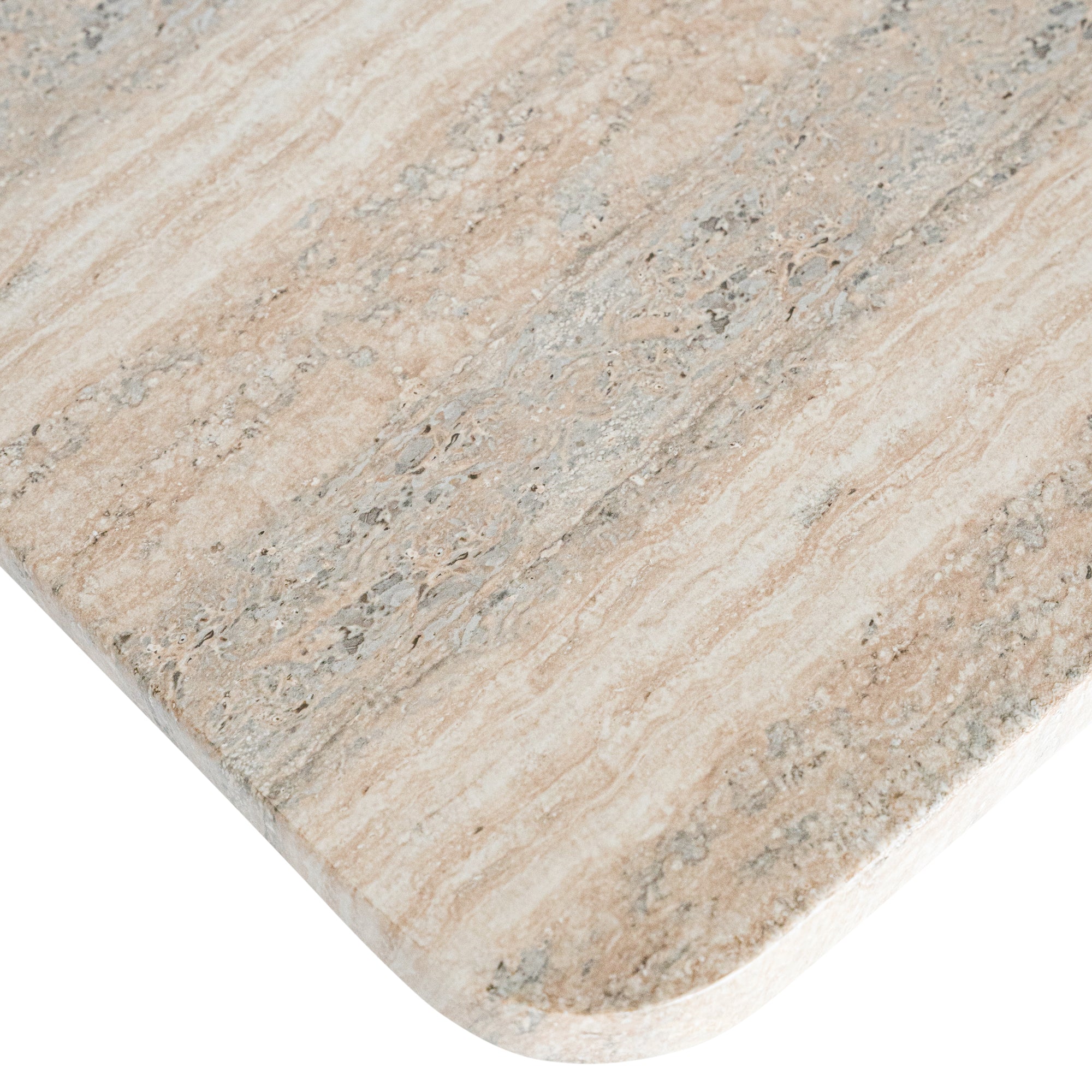 Minimalist hydro-dipped concrete dining table with a sleek rectangular top and sturdy panel legs. A contemporary statement piece designed to complement modern and coastal interiors
