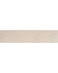 Ayanda bench in dune hydro dipped finish with elongated top and two cylindrical pedestal legs.