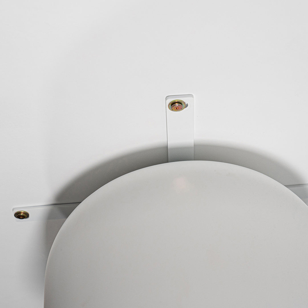 Ayanda coffee table in white with sculptural organic form and smooth matte finish.