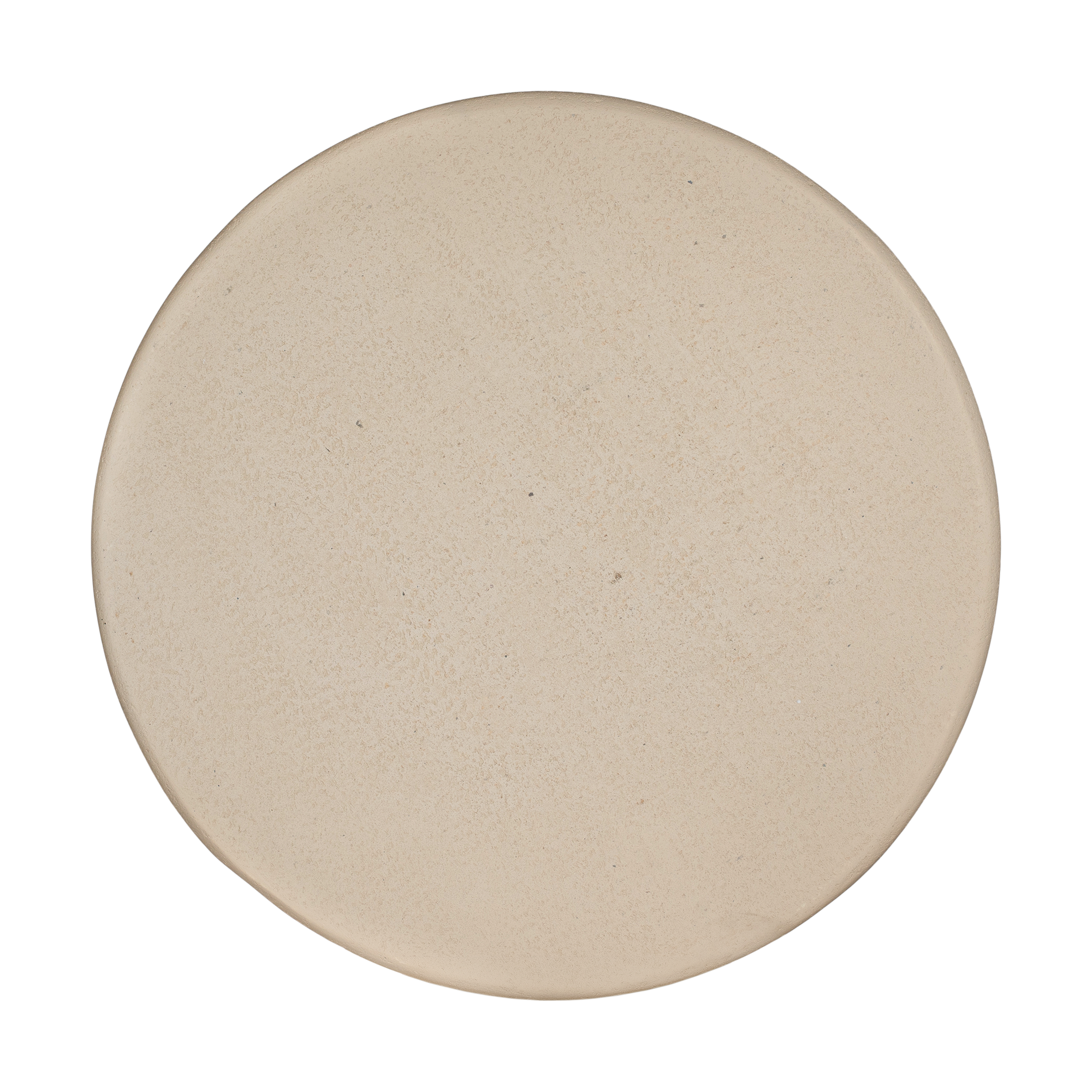 Berber coffee table in driftstone finish featuring sculptural curved legs and a softly rounded top with a textured natural surface.