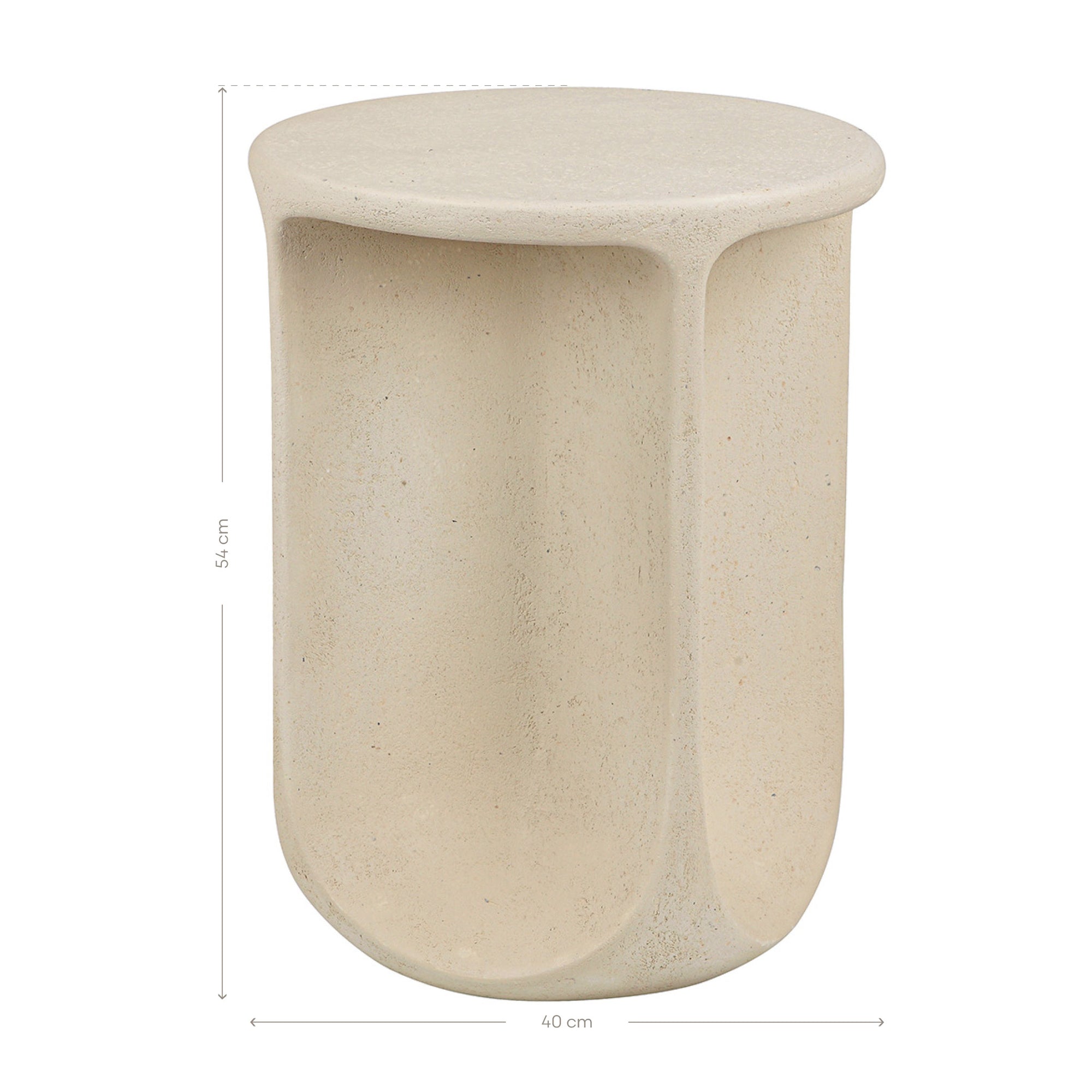 Berber Stone Blend Side Table Driftstone - KULALA Living