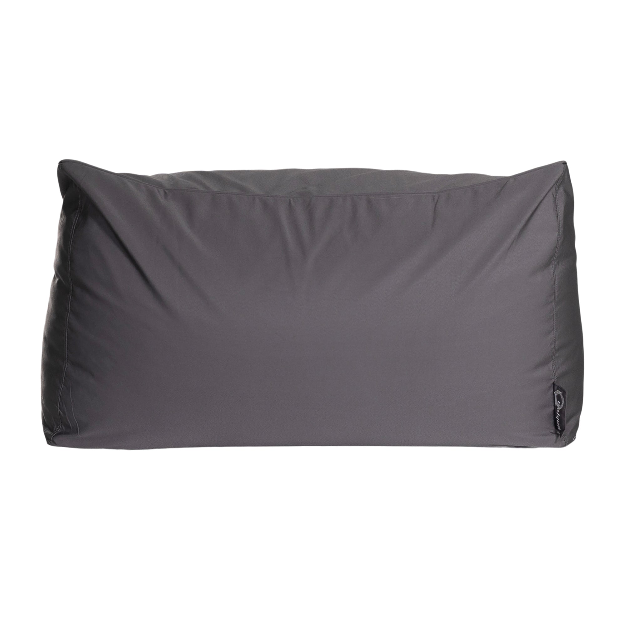 Charcoal lounge bean bag for outdoor relaxation, featuring durable fabric and ergonomic shape. Ideal for poolside lounging, garden seating, or creating a casual chill-out area.