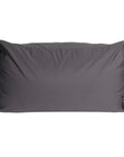Charcoal lounge bean bag for outdoor relaxation, featuring durable fabric and ergonomic shape. Ideal for poolside lounging, garden seating, or creating a casual chill-out area.