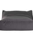Charcoal lounge bean bag for outdoor relaxation, featuring durable fabric and ergonomic shape. Ideal for poolside lounging, garden seating, or creating a casual chill-out area.