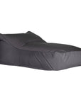 Charcoal lounge bean bag for outdoor relaxation, featuring durable fabric and ergonomic shape. Ideal for poolside lounging, garden seating, or creating a casual chill-out area.