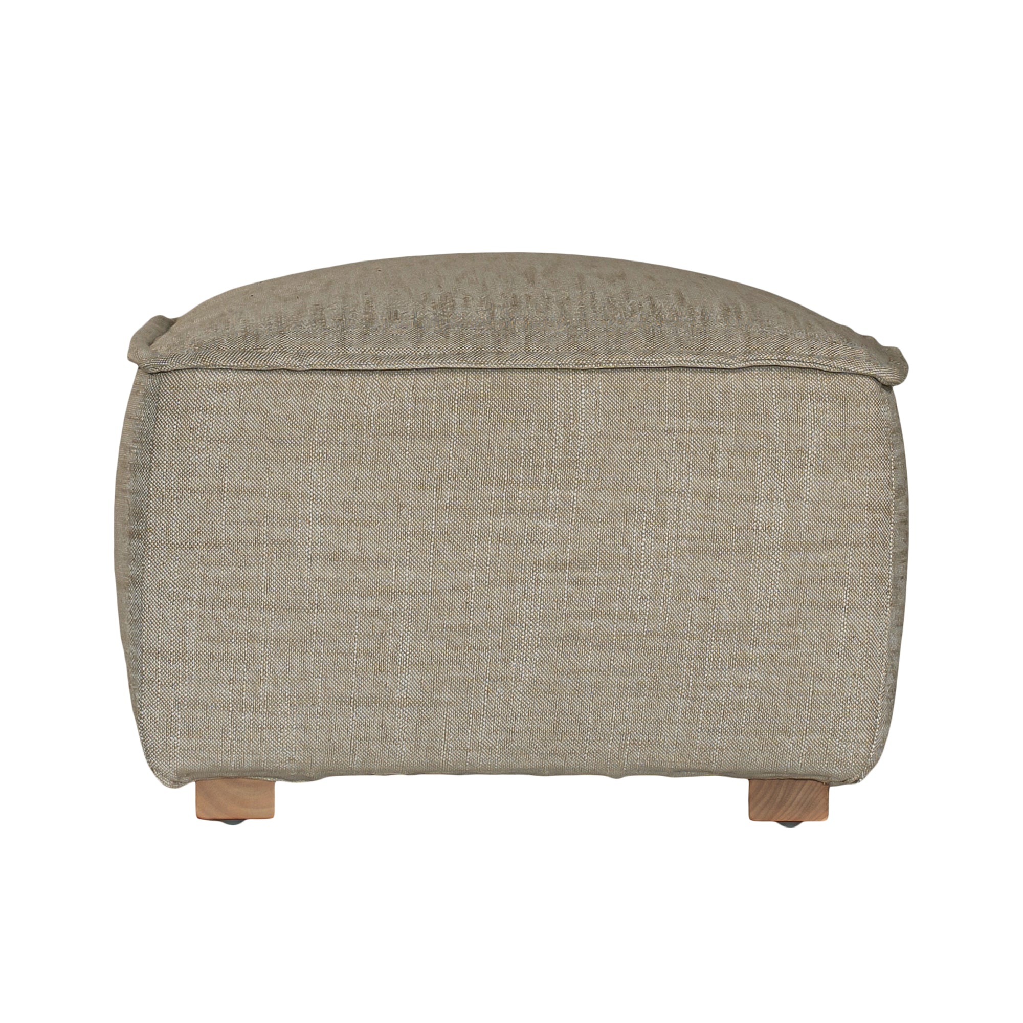 A versatile moss modular ottoman with soft linen upholstery, designed for effortless comfort and modern living. Perfect as a standalone piece or paired with matching modular seating