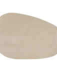 Lantara coffee table in driftstone finish with sculptural pedestal base and soft rounded top.