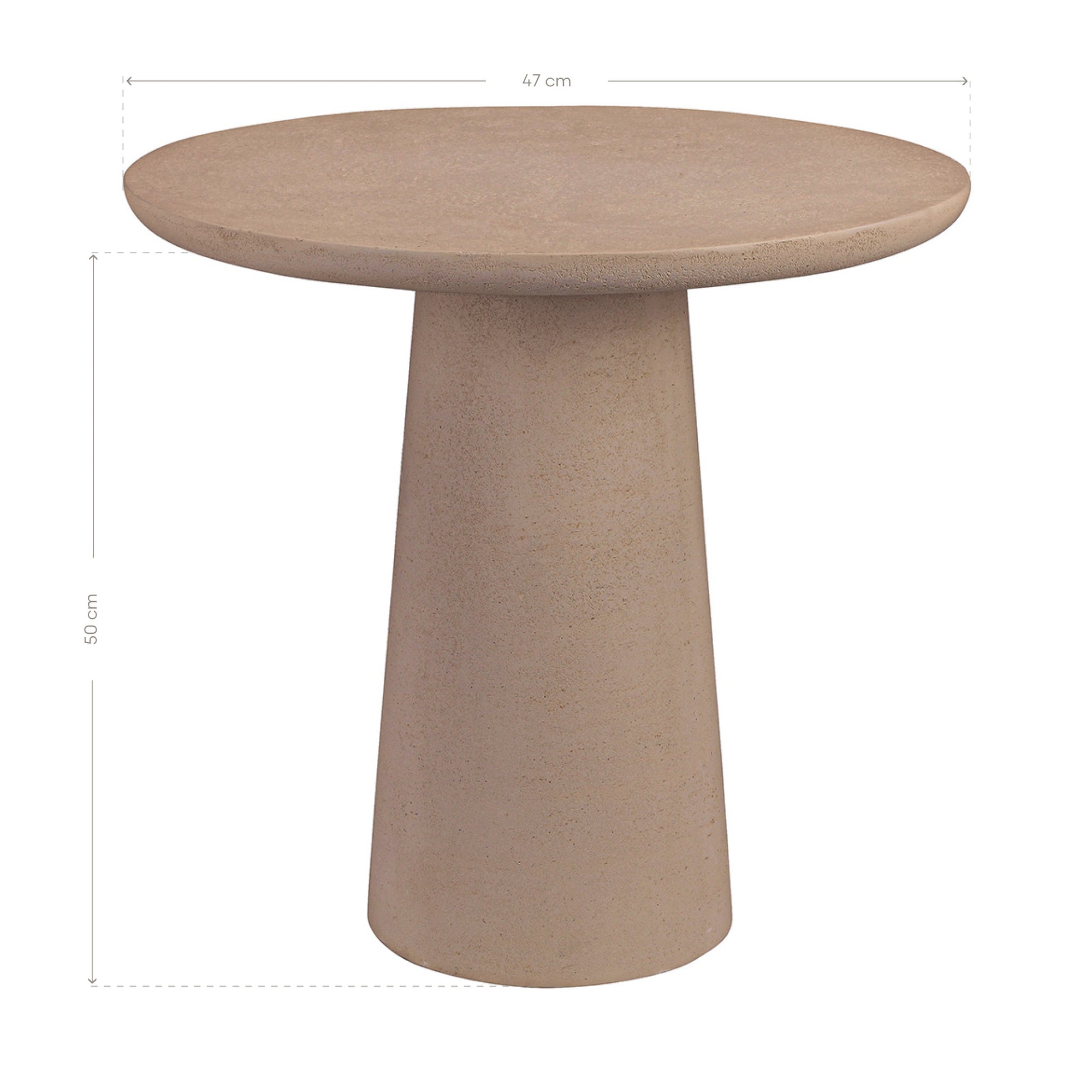 Lantara Stone Blend Side Table in Nomad Dune - KULALA Living