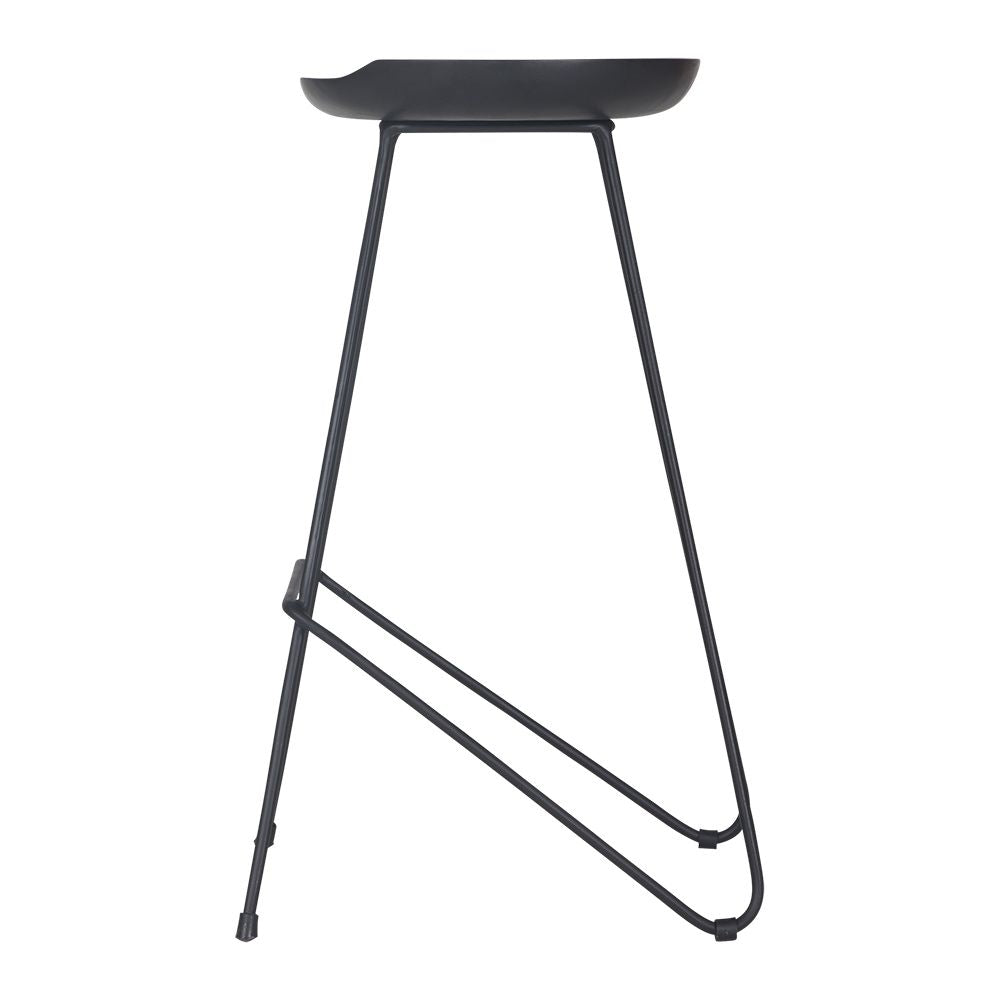 Luanda Teak Black Barstool KULALA Living