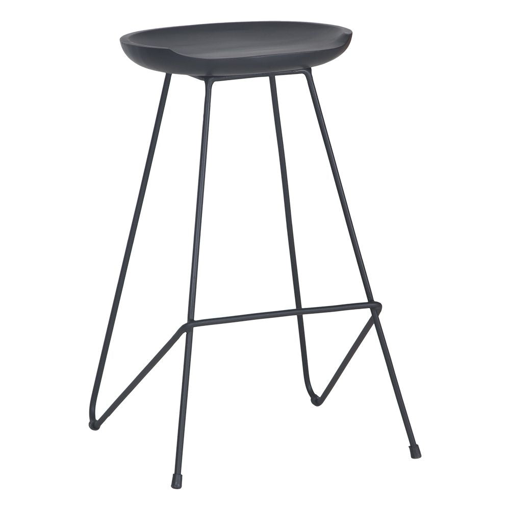 Luanda Teak Black Barstool KULALA Living