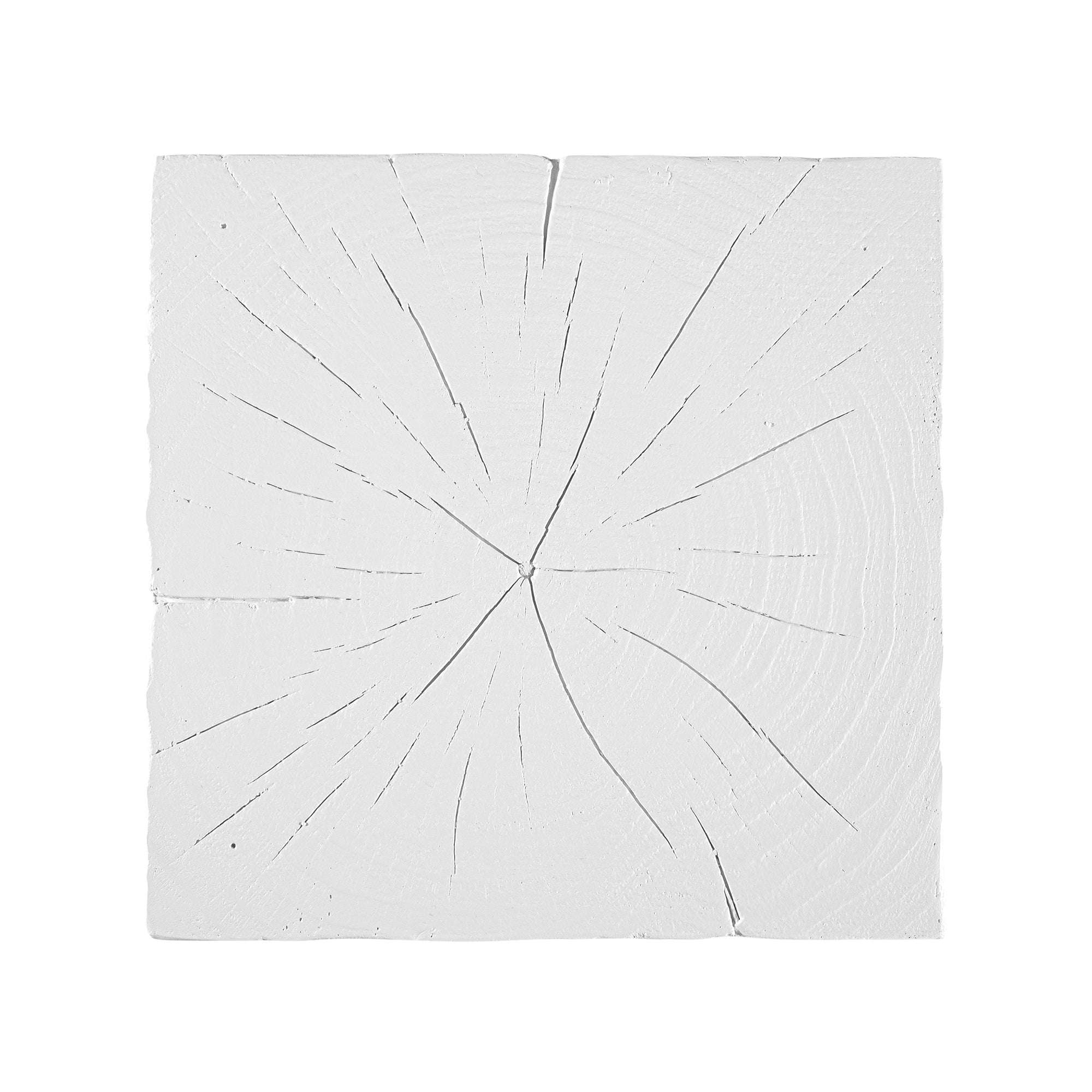Kulala Living solid magnesium oxide block side table, showcasing organic grain patterns and a minimalist cube design. A versatile and stylish furniture piece