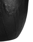 Handcrafted magnesium oxide side table with a natural finish, featuring organic grain patterns for a timeless aesthetic