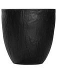 Handcrafted magnesium oxide side table with a natural finish, featuring organic grain patterns for a timeless aesthetic