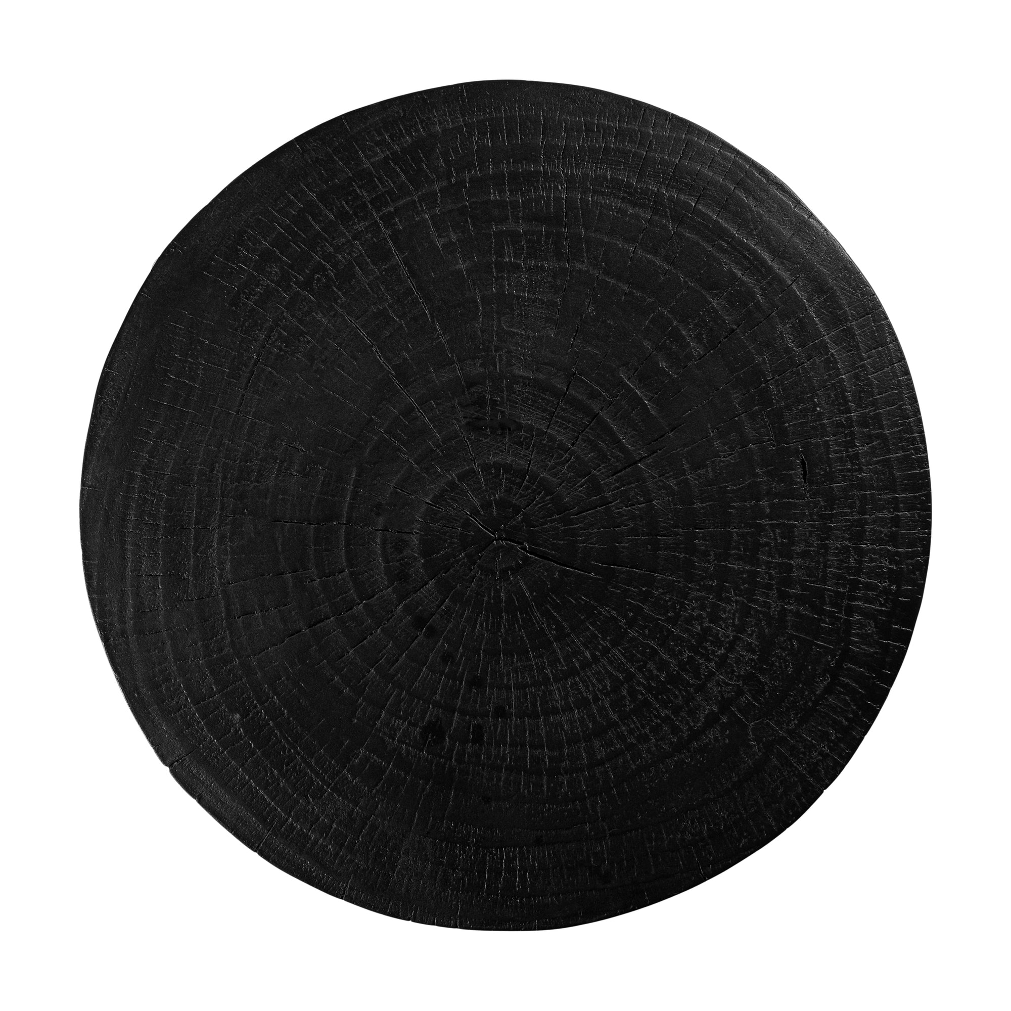 Handcrafted magnesium oxide side table with a natural finish, featuring organic grain patterns for a timeless aesthetic
