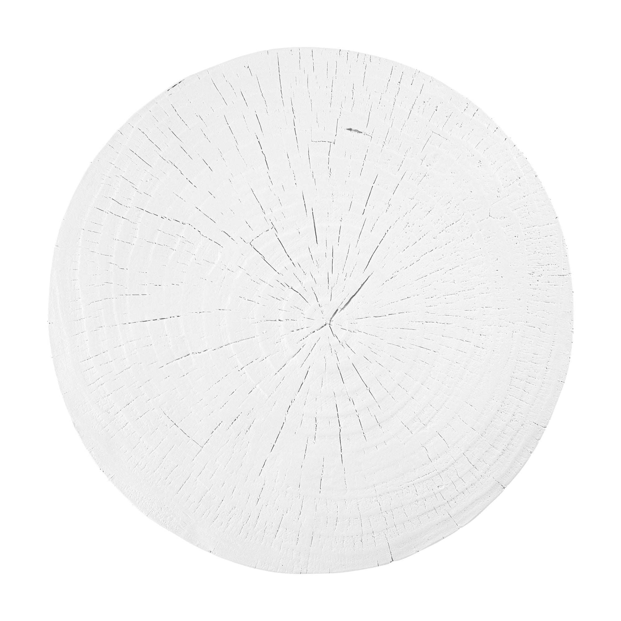 Handcrafted magnesium oxide side table with a natural finish, featuring organic grain patterns for a timeless aesthetic