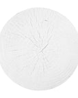 Handcrafted magnesium oxide side table with a natural finish, featuring organic grain patterns for a timeless aesthetic