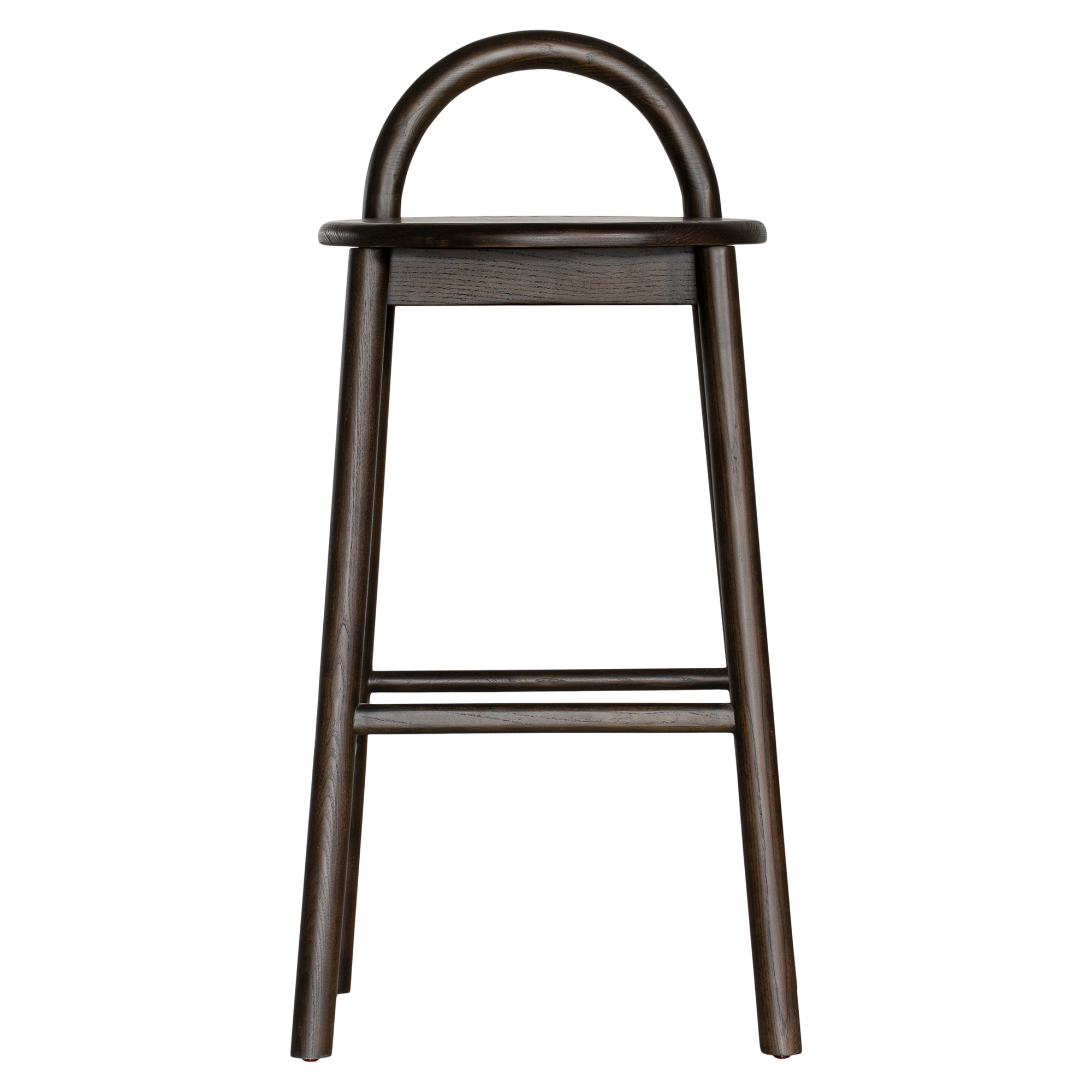 Milo barchair espresso with sculptural ashwood timber form designed for modern organic australian dining and kitchen spaces