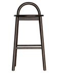 Milo barchair espresso with sculptural ashwood timber form designed for modern organic australian dining and kitchen spaces