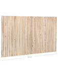 Natural teak wood panel bedhead with vertical pole design, showcasing the organic texture and warm tones of solid teak. Ideal for creating a tranquil and earthy bedroom aesthetic. Queen size bedhead for contemporary and rustic interiors.