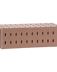 Concrete penny coffee table with modern cut-out design